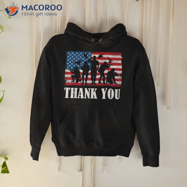 Thank You! Veterans Day & Memorial Partiotic Military Shirt