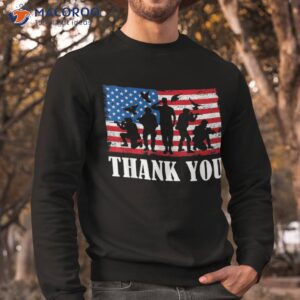 thank you veterans day amp memorial partiotic military shirt sweatshirt