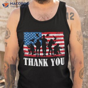 thank you veterans day amp memorial partiotic military shirt tank top