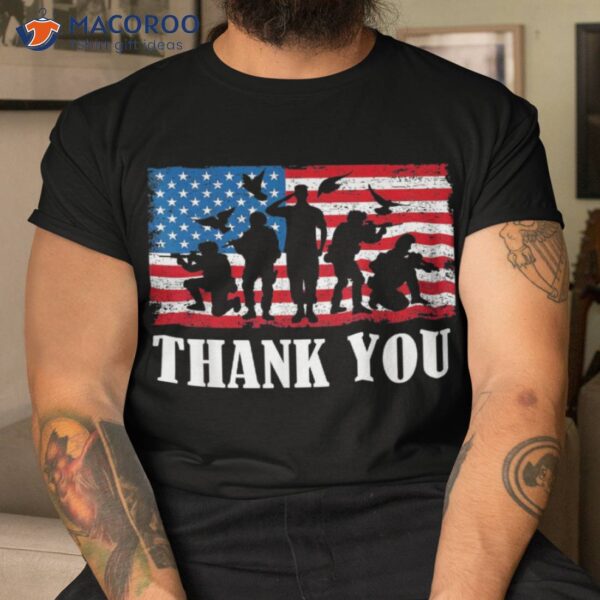 Thank You! Veterans Day & Memorial Partiotic Military Shirt