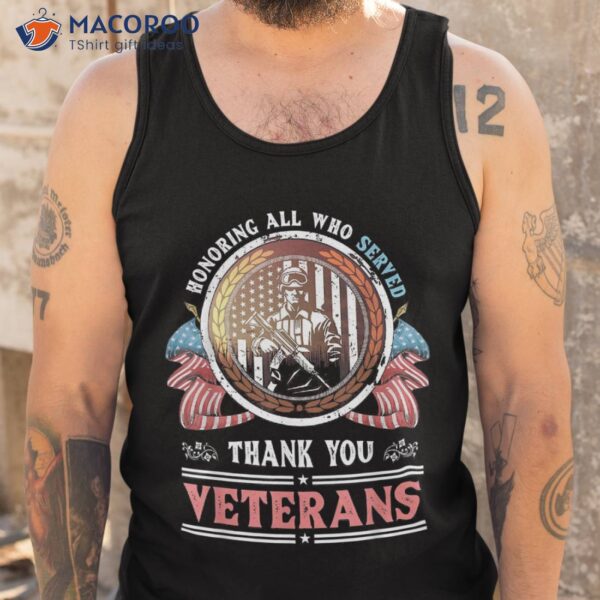 Thank You Veterans Memorial Day American Flag Shirt