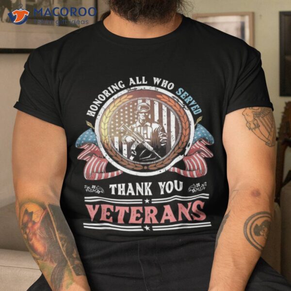 Thank You Veterans Memorial Day American Flag Shirt