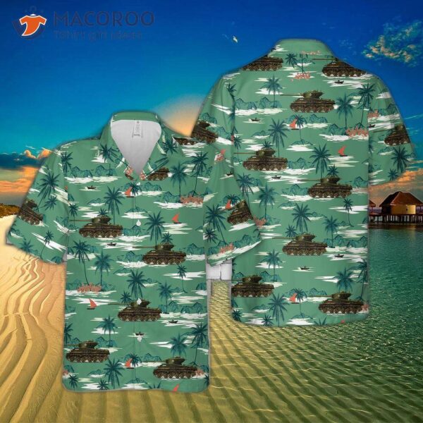 The Canadian Army’s Sherman M4a2(76)w Hvss “boss” Hawaiian Shirt