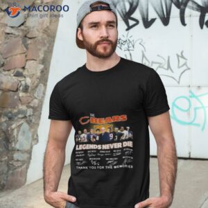 the chicago bears legends never die 2023 thank you for the memories signatures shirt tshirt 3