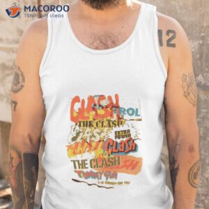 The Clash Singles Collage Shirt 3 the clash singles collage shirt tank top 1