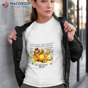 the devil cant stop me garfield meme shirt tshirt 3