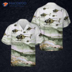 The Finnish Army's Md Helicopters Md-500e (369e) Wears A Hawaiian Shirt.