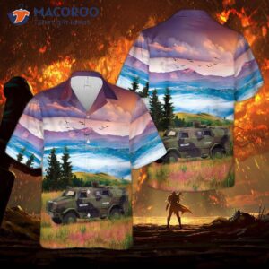 The German Army’s Atf Dingo 2 Armored Truck Hawaiian Shirt