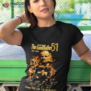 the godfather 51 1972 2023 thank you for the memories signatures shirt tshirt 1