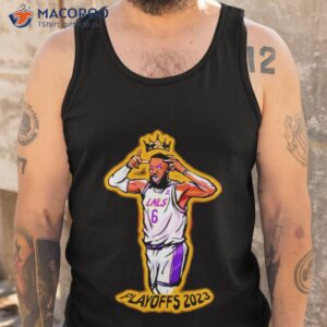 the king playoffs 2023 late night show lebron james lakers shirt tank top