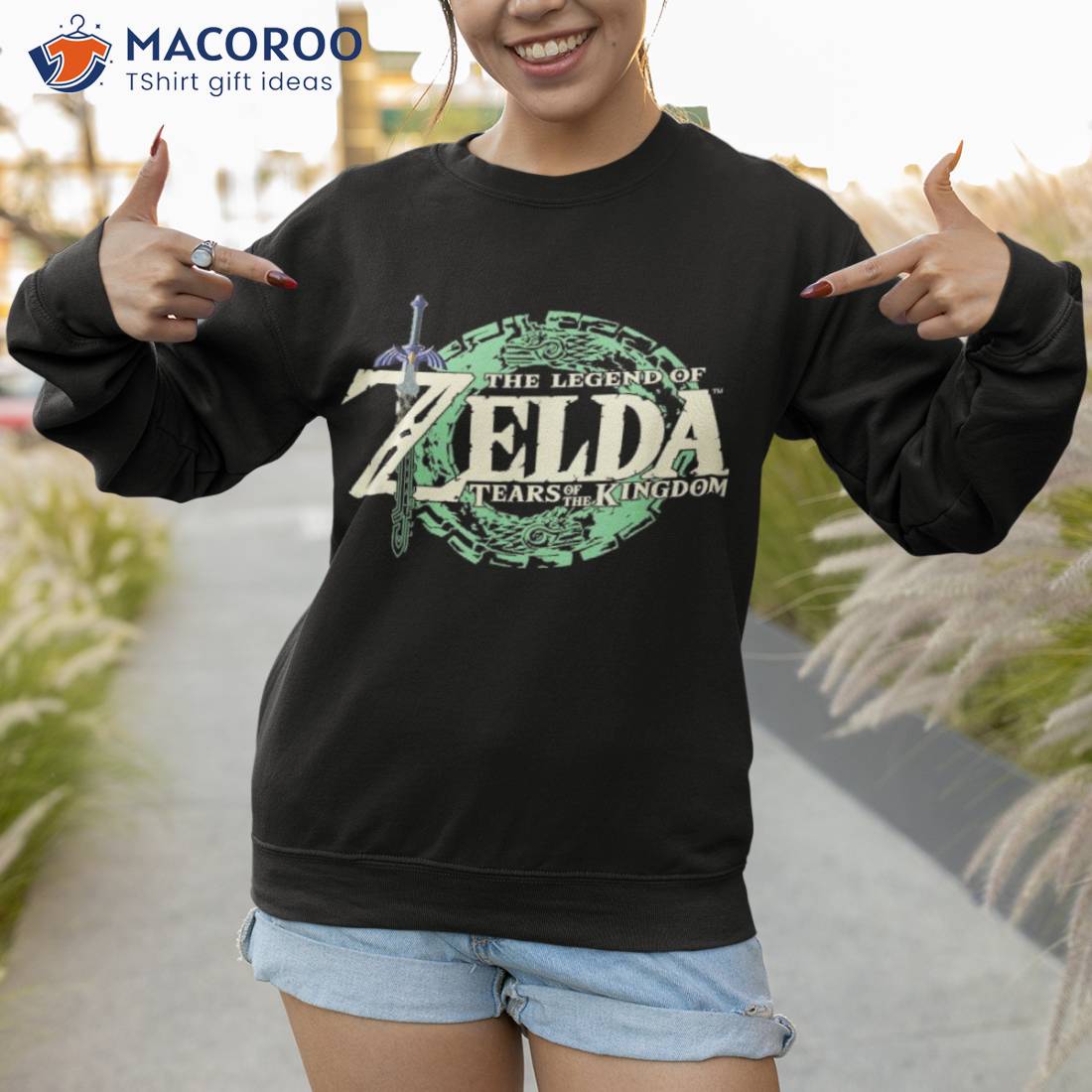 The Legend of Zelda Tears of the Kingdom Sweatshirts Merch Women Men Long  Sleeve Crewneck Pullover Gamer Clothes 