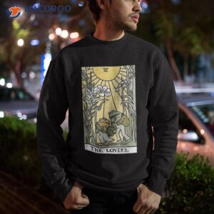 the lovers frog toad tarot card cottagecore lover shirt sweatshirt