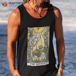 the lovers frog toad tarot card cottagecore lover shirt tank top