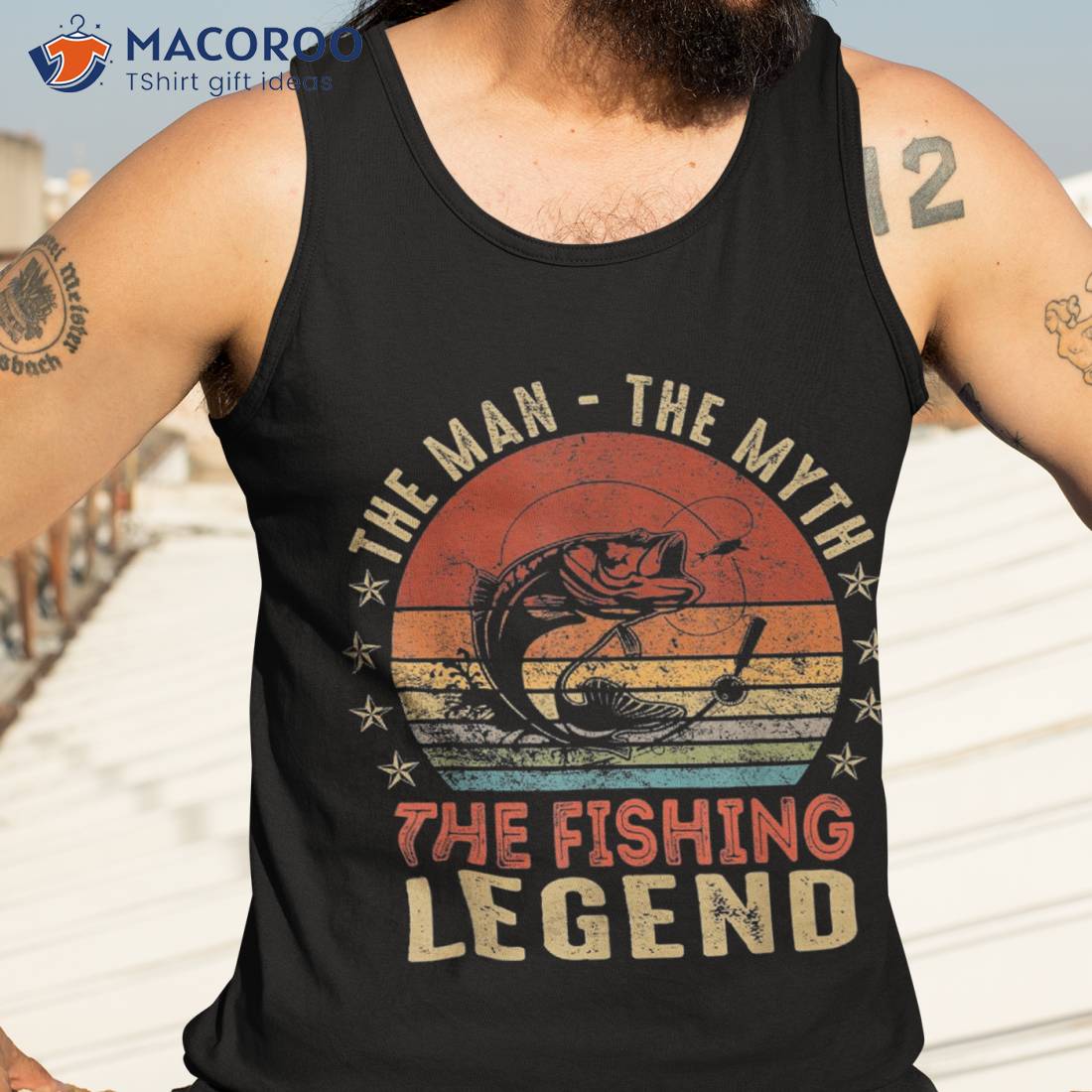 The Man -the Myth - Fishing Legend Shirt