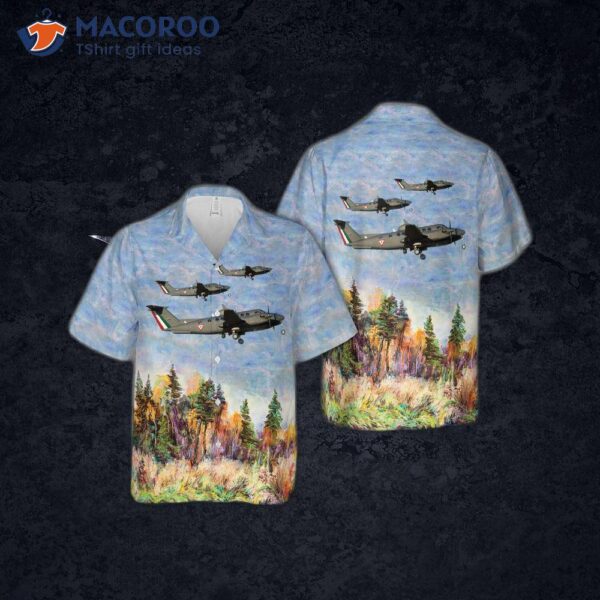 The Mexican Air Force Beechcraft 350er King (b300) Hawaiian Shirt