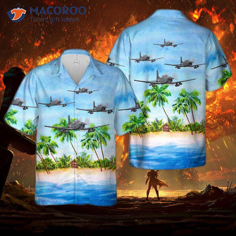 The Mexican Air Force Pilots Wore Pilatus Pc-7 Hawaiian Shirts.