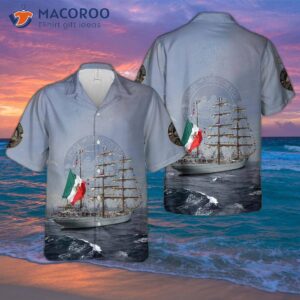 The Mexican Navy’s Arm Cuauhtmoc (be01) Is Wearing A Hawaiian Shirt.