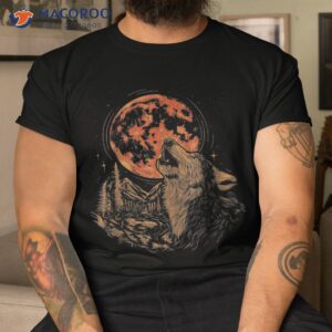 The Mountain Forrest Moon And Wolf Wolves Animal Shirt