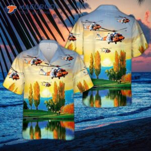 The Netherlands Coast Guard (bristow Helicopters) Operates An Agusta-westland Aw-189 In A Hawaiian Shirt.