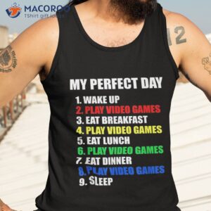 the perfect gaming day suprise for gamers shirt tank top 3