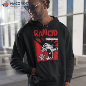 the red rancid give em the boot art shirt hoodie 1