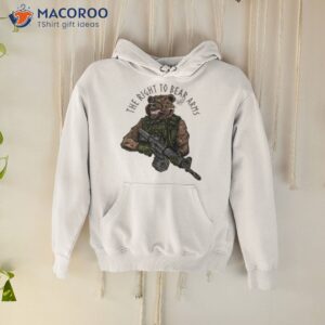 the right to bear arms gun shirt hoodie