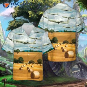 The U.s. Air Force 461st Control Wing E8c J-stars Hawaiian Shirt.