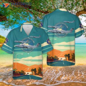 The U.s. Air Force 60th Aircraft Maintenance Squadron (60 Amxs) C-5m Super Galaxy Hawaiian Shirt