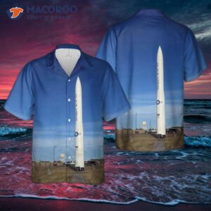 The U.s. Air Force Boeing Lgm-30g Minuteman Iii Icbm Hawaiian Shirt.