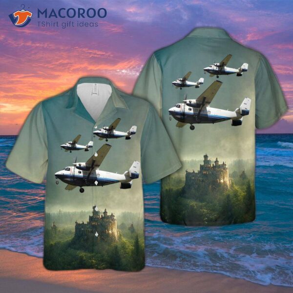 The U.s. Air Force Pzl-mielec C-145a Skytruck Hawaiian Shirt.