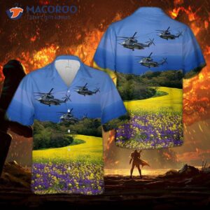 The U.s. Air Force Sikorsky Mh-53j Pave Low Iii Hawaiian Shirt