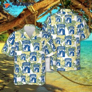 The U.s. Army 18th Airborne Corps “sky Dragons” Hawaiian Shirt.