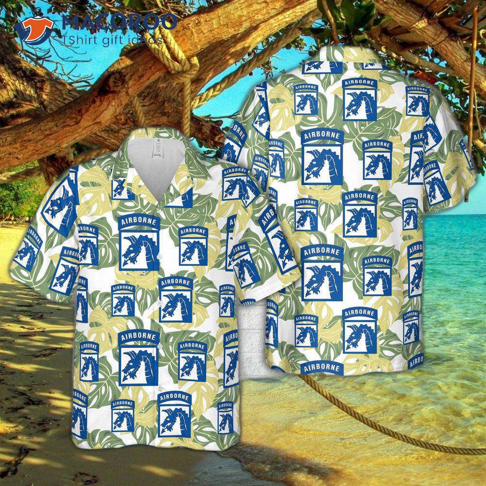 The U.s. Army 18th Airborne Corps “sky Dragons” Hawaiian Shirt. The U.s. Army 18th Airborne Corps “sky Dragons” Hawaiian Shirt.