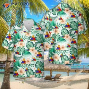 The U.s. Army 2nd Armored Division “hell On Wheels” Hawaiian Shirt