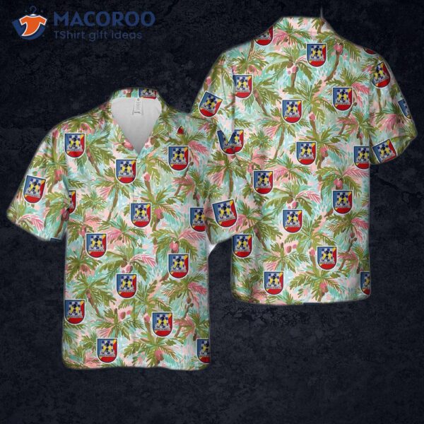 The U.s. Army 82nd Aviation Regit Hawaiian Shirt