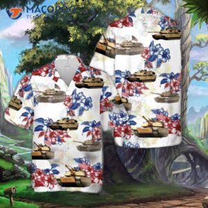 The U.s. Army M1a1 Abrams Tank July 4th Hawaiian Shirt