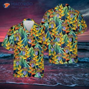 The U.s. Army V Corps Lrrp Company Hawaiian Shirt.