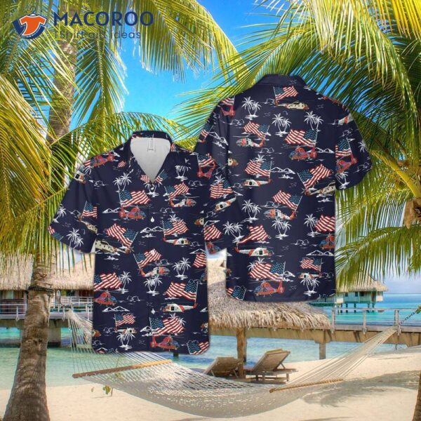 The U.s. Coast Guard Fourth Of July Hawaiian Shirt.