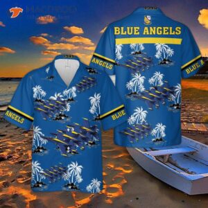 The U.s. Navy Blue Angels Hawaiian Shirt.