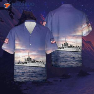 The U.s. Navy's Uss Farragut (dd-348) Hawaiian Shirt