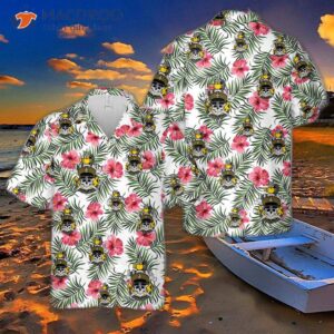 The U.s. Navy Senior Chief Wore A Skull And Crossbones Shirt With An Anchor Design, Hawaiian-style.