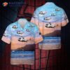 The U.s. Navy Sh-3h Sea King Hs-2 Hawaiian Shirt.