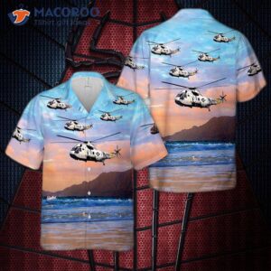 The U.s. Navy Sh-3h Sea King Hs-2 Hawaiian Shirt.