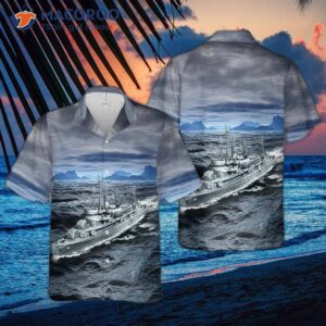 The U.s. Navy Uss Absecon (avp-23) Hawaiian Shirt.
