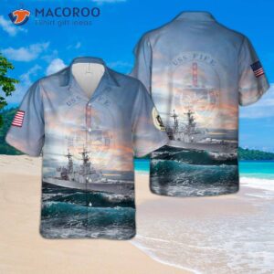 The U.s. Navy Uss Fife (dd-991) Hawaiian Shirt.