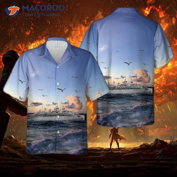 The U.s. Navy Uss Fulton (as-11) Hawaiian Shirt