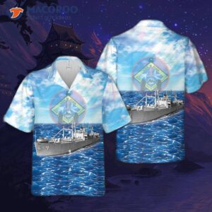 The U.s. Navy Uss Guardian (agr/yagr-1) Hawaiian Shirt