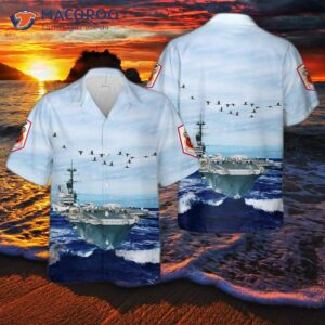 The U.s. Navy Uss Saratoga (cv/cva/cvb-60) Hawaiian Shirt