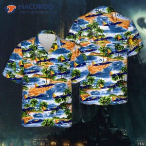 The U.s. Navy Vx-2 Grumman F7f-2n Tigercat Hawaiian Shirt.