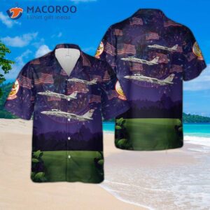 The Us Navy F-14a Tomcat Of Vf-301 "devil's Disciples" Wore Hawaiian Shirts On Fourth July.